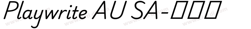 Playwrite AU SA字体转换